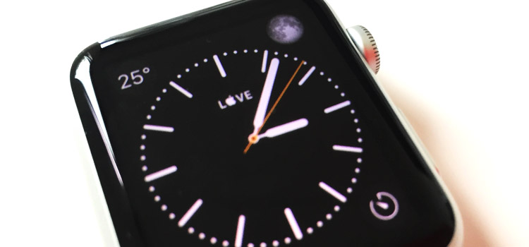 Simbolo "Mela"  all’interno del quadrante di Apple Watch