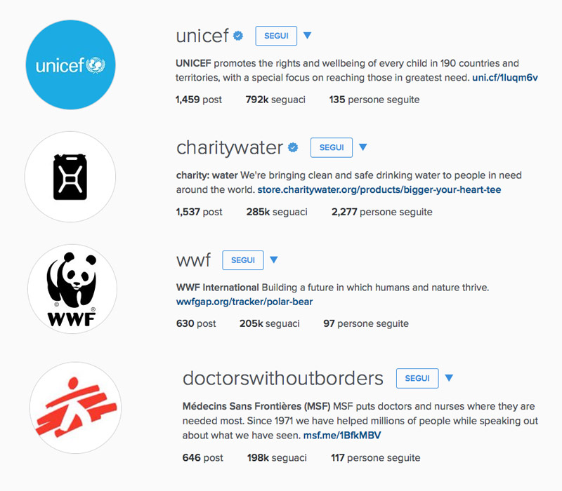 Instagram-Non-profit-internazionali
