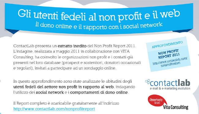 Gli utenti fedeli al NONprofit e il web