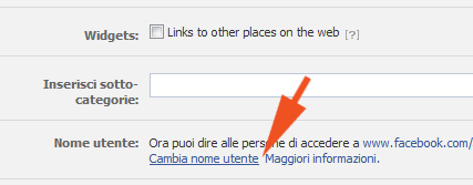 Cambiare il nome delle pagine Facebook