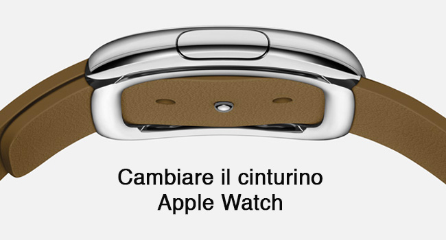 Sostituzione cinturino Apple Watch