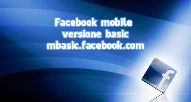 Sito mobile Facebook basic